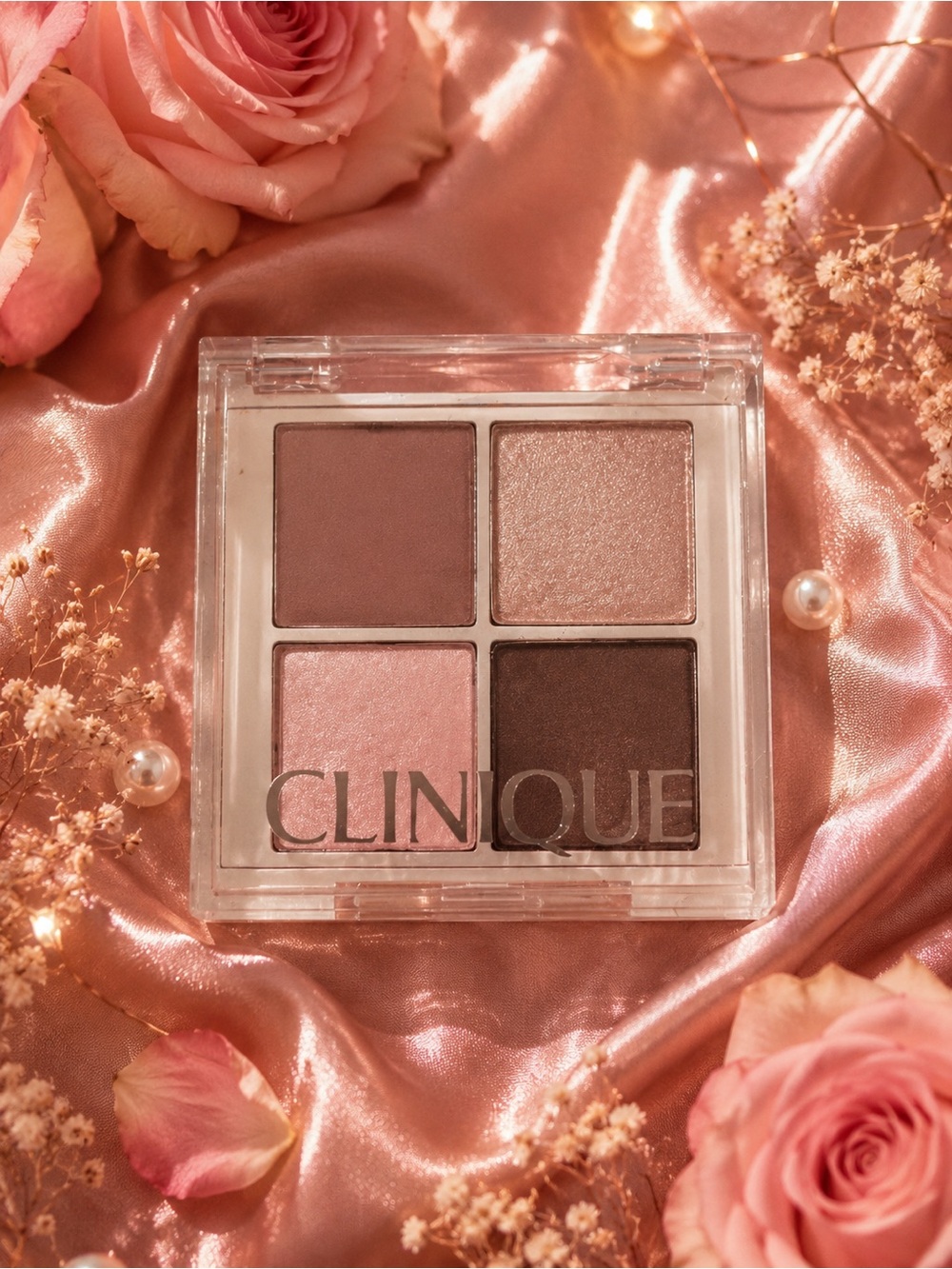 Clinique Pink Neutral Eyeshadow Quad - Soft Rose & Brown Shades
